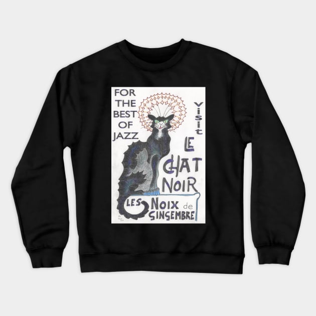 Le Chat Noir Best of Jazz Crewneck Sweatshirt by MrTiggersShop